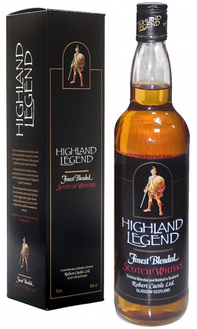 HIGHLAND LEGEND- BLENDED SCOTCH WHISKEY- ANGUS DUNDEE