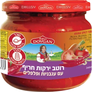 רוטב ירקות חריף ען עגבניות ופלפלים אג'יקה 340 גרם