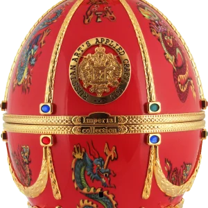 אימפריאל קולקשן ביצת פברז'ה red with dragon and birds