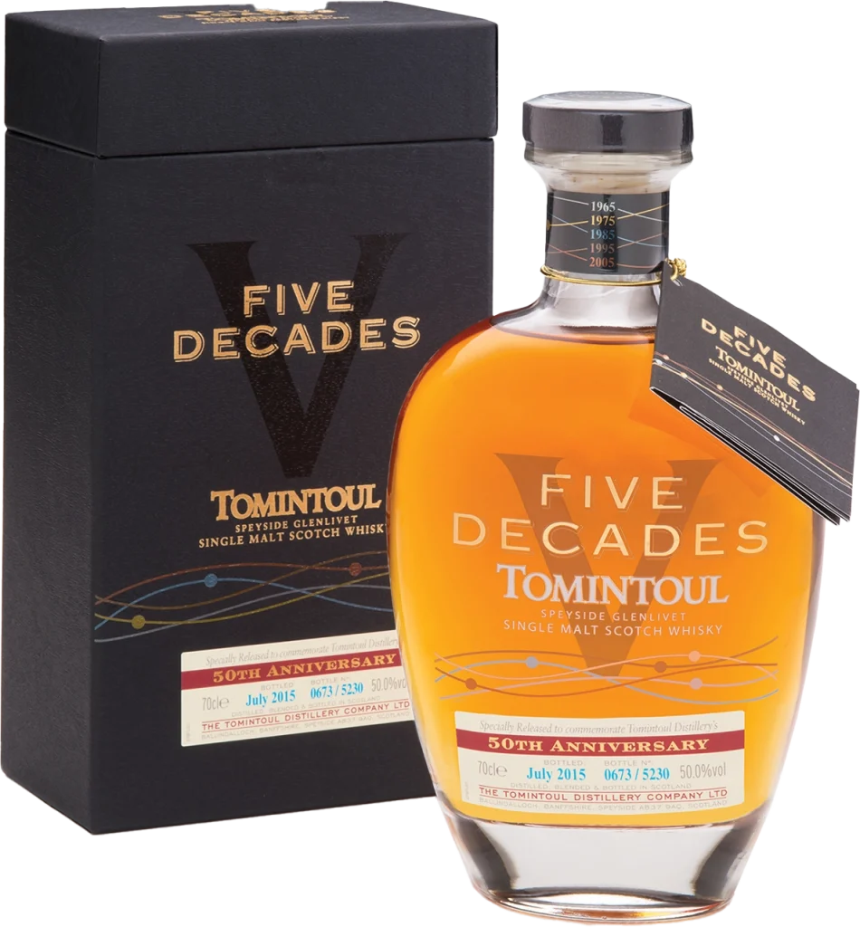 ויסקי טומינטול סינגל מאלט five decades