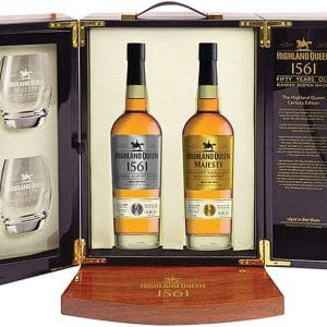 Highland Queen Whisky Single Malt 52 Years + Blended 50 Years Set