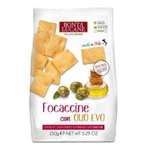 קרקרים פוקצ'ינה עם שמן זית כתית מעולה