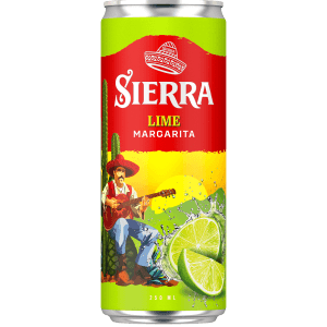 Sparkling margarita with Sierra Tequila and lime juice