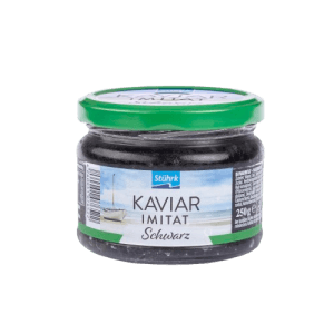 Chilled black caviar-style pearls – 250 g