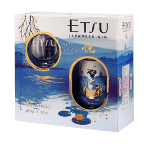 Etsu Handcrafted Gin Gift Set 43% 700ml + Glass