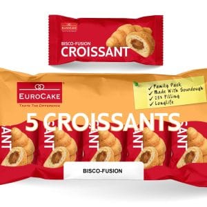 Croissant with Vanilla and Caramel Flavored Filling 180 g (5 units of 36 g)