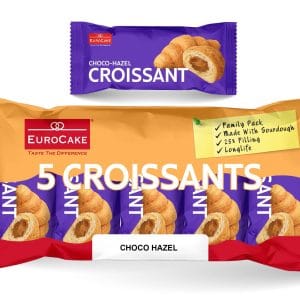 Croissant with Chocolate and Hazelnut Flavored Filling 180 g (5 units of 36 g)