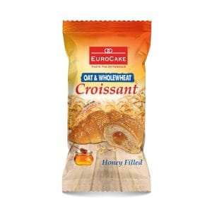 Croissant with Honey Made from Whole Wheat Flour and Oats 330 g (6 units of 55 g)