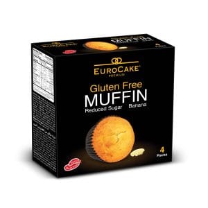 Gluten Free Banana Flavored Muffins 160 g (4 units of 40 g)