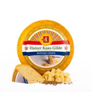 Gouda cheese with mustard seeds Visser wheel variable weight