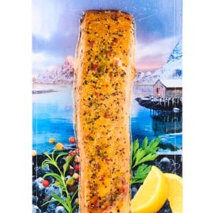 Hot-Smoked Frozen Salmon with Black Pepper 125 g